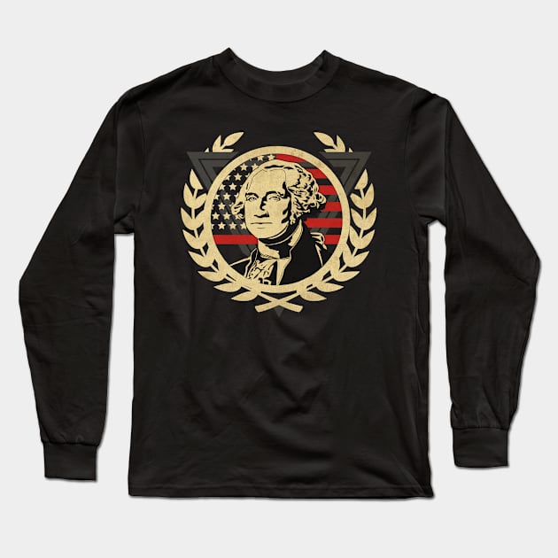 George Washington Long Sleeve T-Shirt by CTShirts